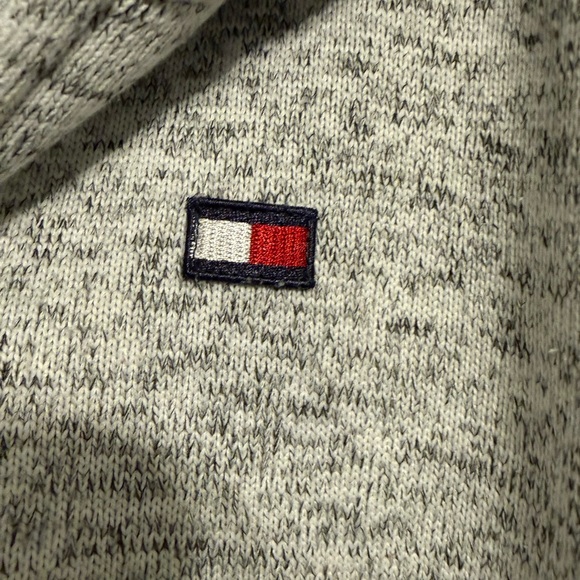 Tommy Hilfiger Heather Gray Long Hooded Zip-Front Sweatshirt - Picture 4 of 11